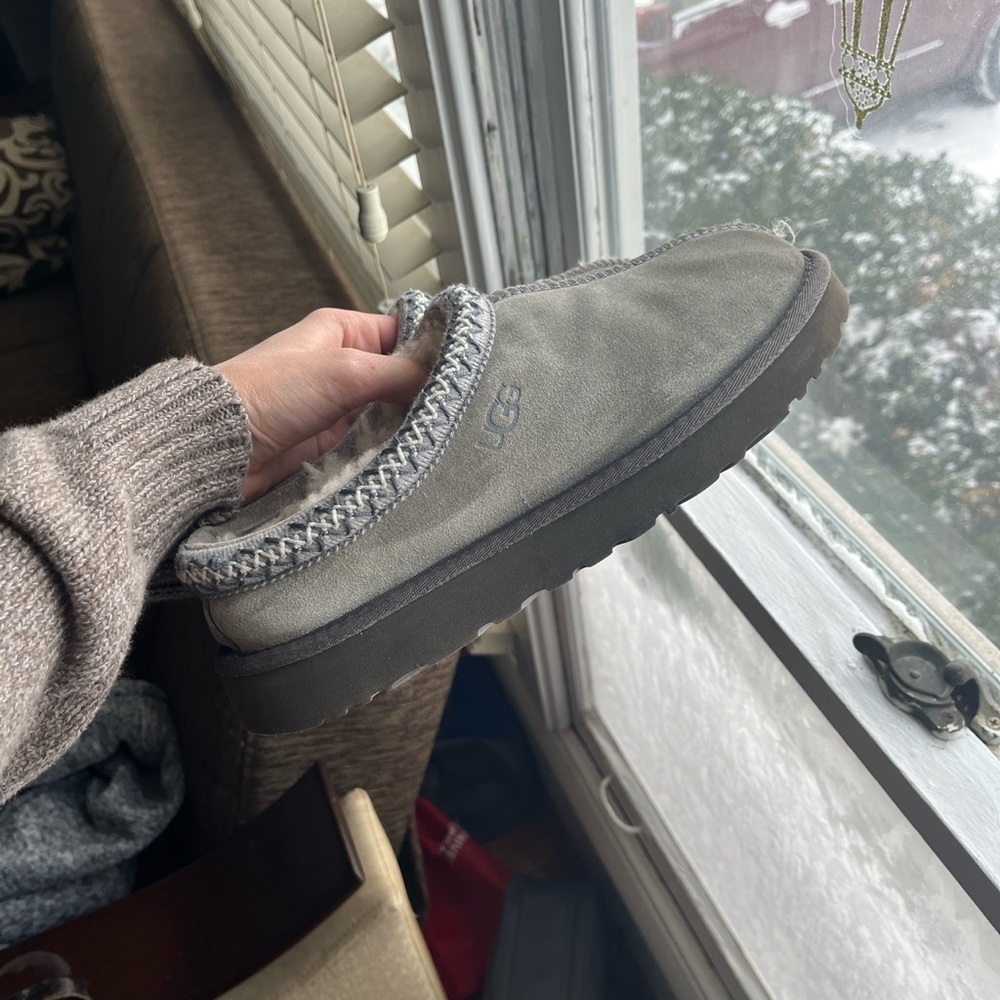 SOLD Grey Ugg Tasman Slippers